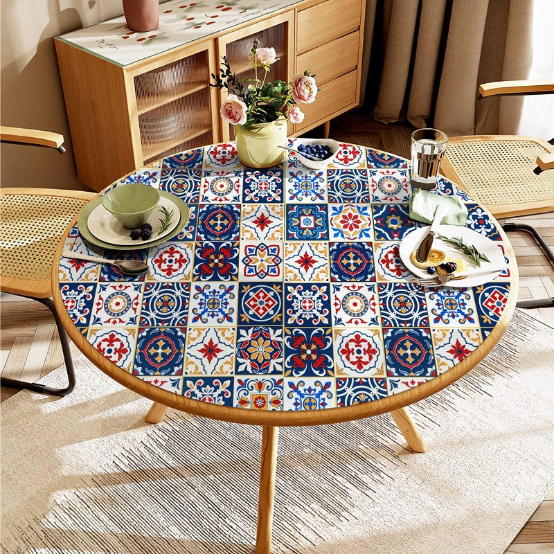 Kitico 17.7" X118.1"Pattern Contact Paper Removable Peel and Stick Wallpaper Colorful Tile Self Adhesive Wallpaper Vinyl Waterproof Easy to Clean for Cabinets Countertop Kitchen Backsplash Shelf Drawer Liner - Image 5